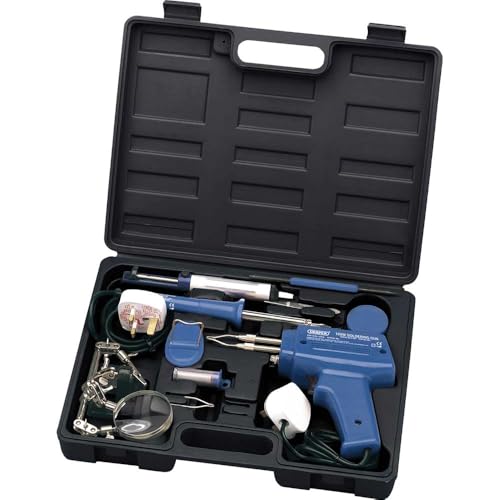 Draper 71421 Electric Soldering Kit - 230V Workshop Equipment, Blue