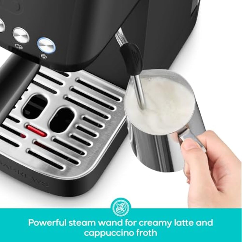 Casabrews 20-Bar Espresso Machine | Professional Coffee Maker with Steamer
