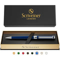 Scriveiner Midnight Blue Lacquer Ballpoint Pen – Luxury Chrome Finish