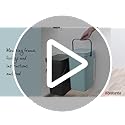 Brabantia Food Waste Bin – 6L Kitchen Compost Caddy with Wall Mount