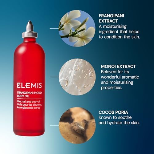 ELEMIS Body Oils 100ml – Hydrating Frangipani & Camellia Massage Oil