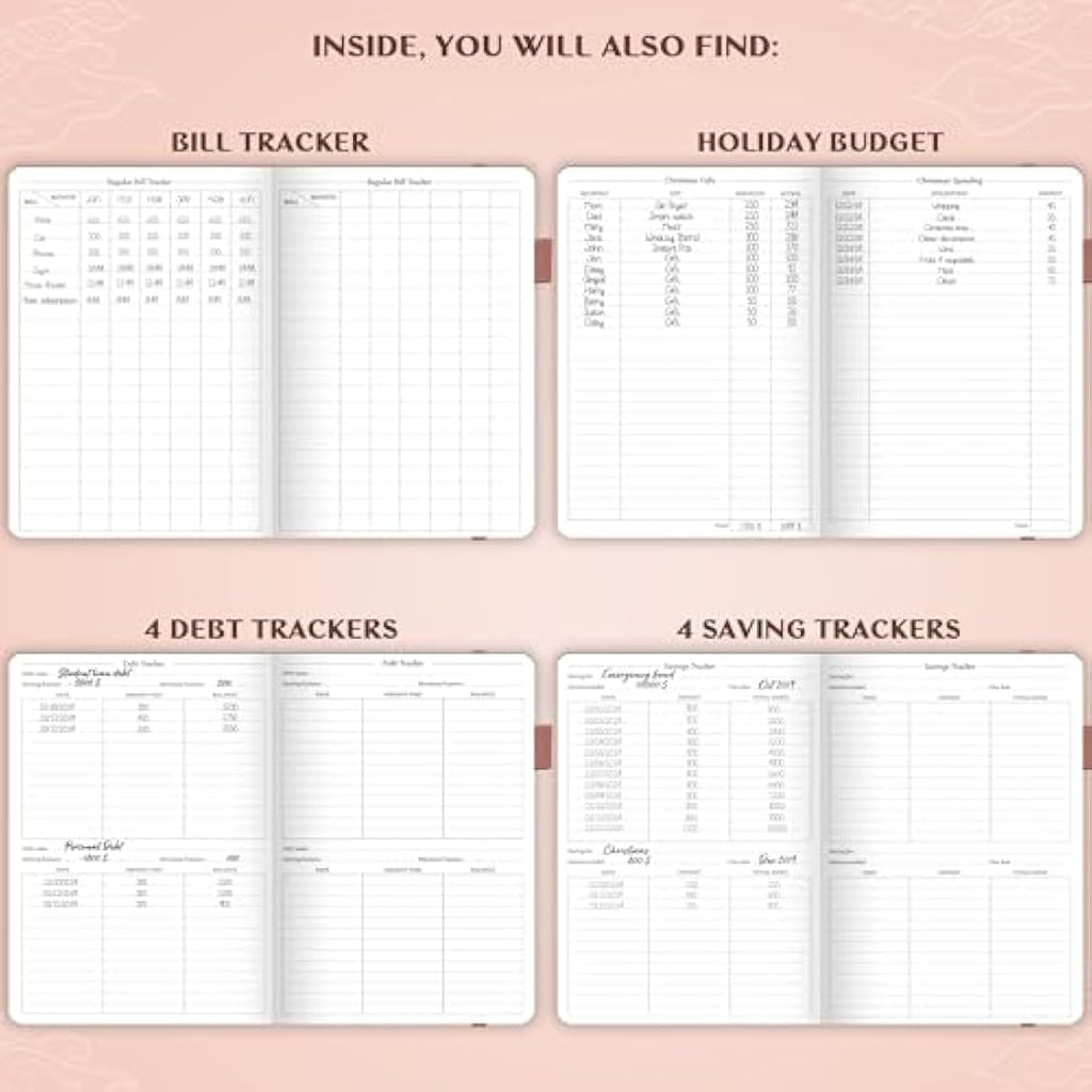 Legend Budget Planner – Vegan Leather Financial Organizer, Rose Gold