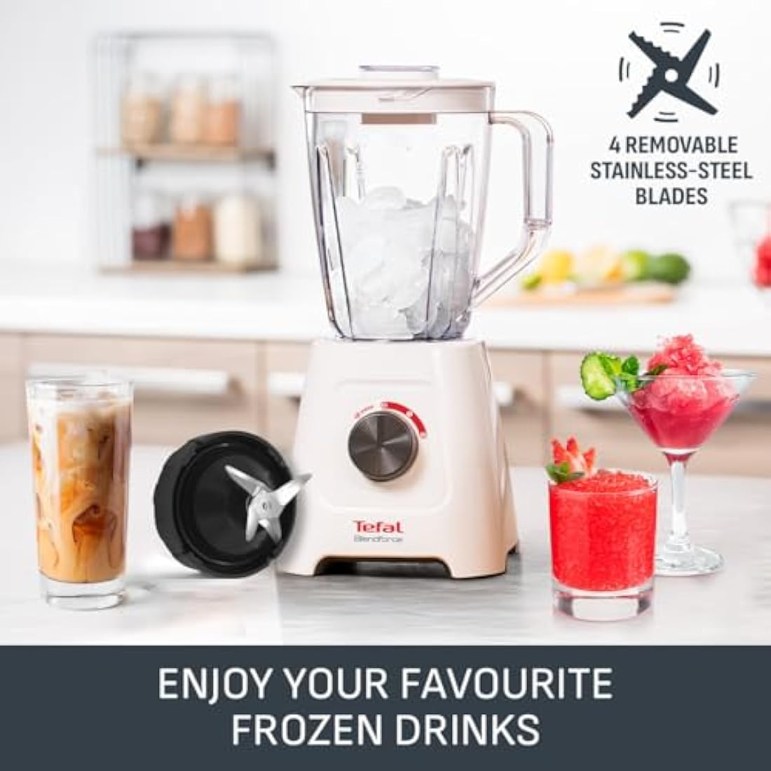 Tefal Blendforce II Blender – 600W Ice Crusher with 2L Plastic Jug