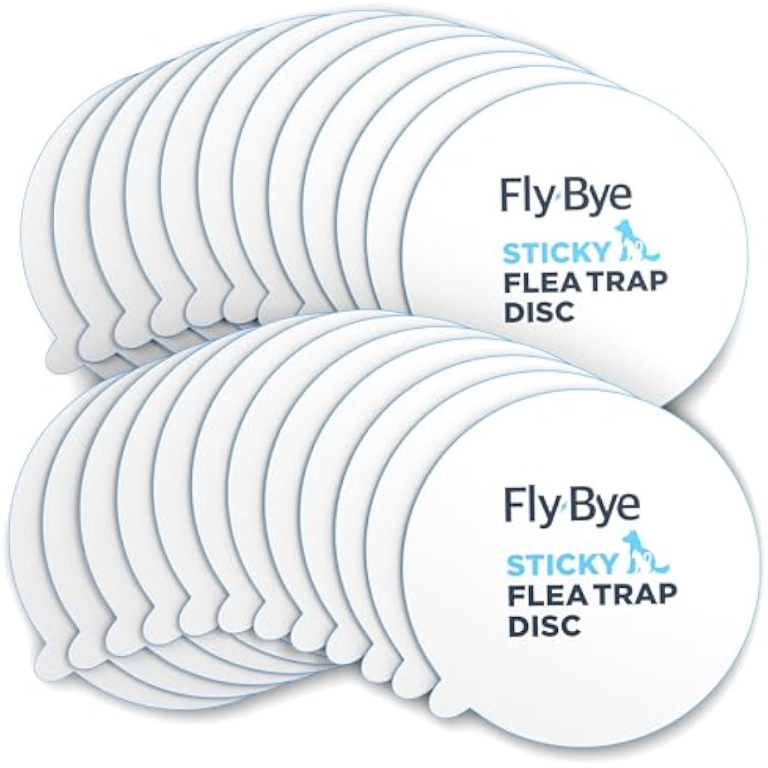 Fly-Bye Flea Trap Sticky Discs – 24 Pack Non-Toxic Refill Pads