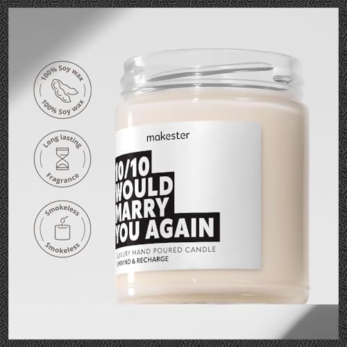 Funny Anniversary Scented Candle – Luxury Soy Wax, 220g