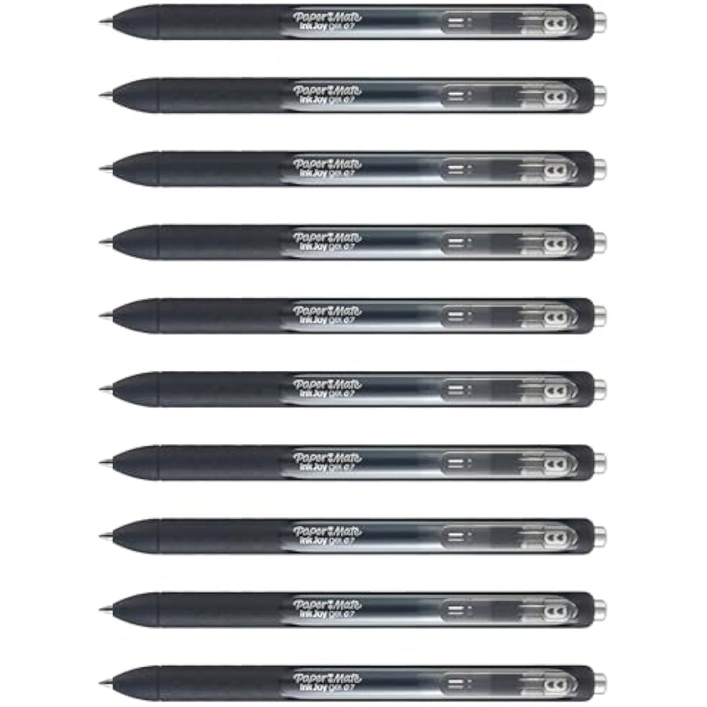 Paper Mate InkJoy Gel Pens | Medium Point 0.7mm | Black Ink | 12 Count
