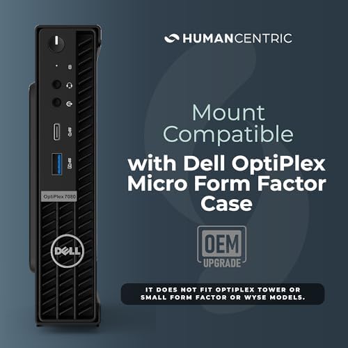 HumanCentric Dell OptiPlex Micro PC Mount | VESA, Under Desk & Wall Mount