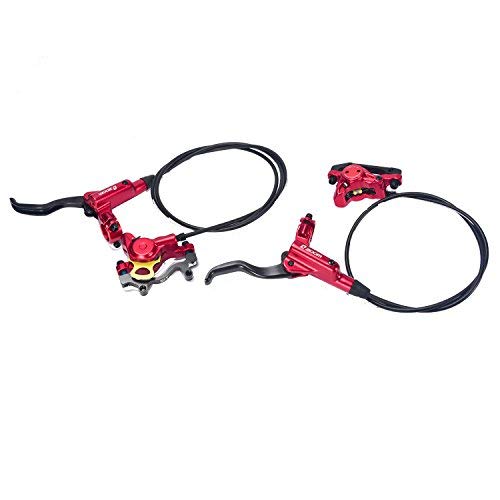 Zoom HB-875 Hydraulic Disc Brake Set for MTB & BMX - Red Aluminum