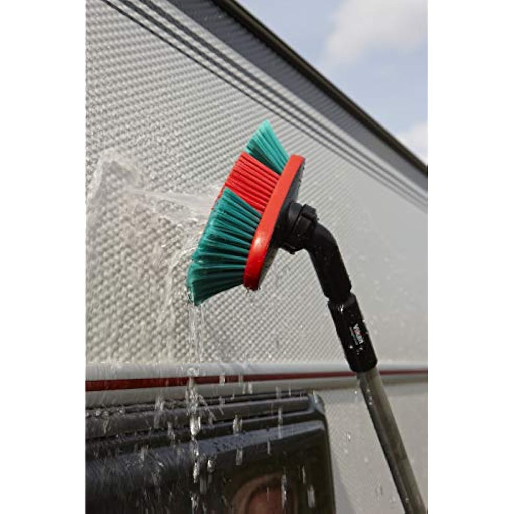 Vikan Waterfed Vehicle Brush – Soft Split Bristles, Angle Adjustable