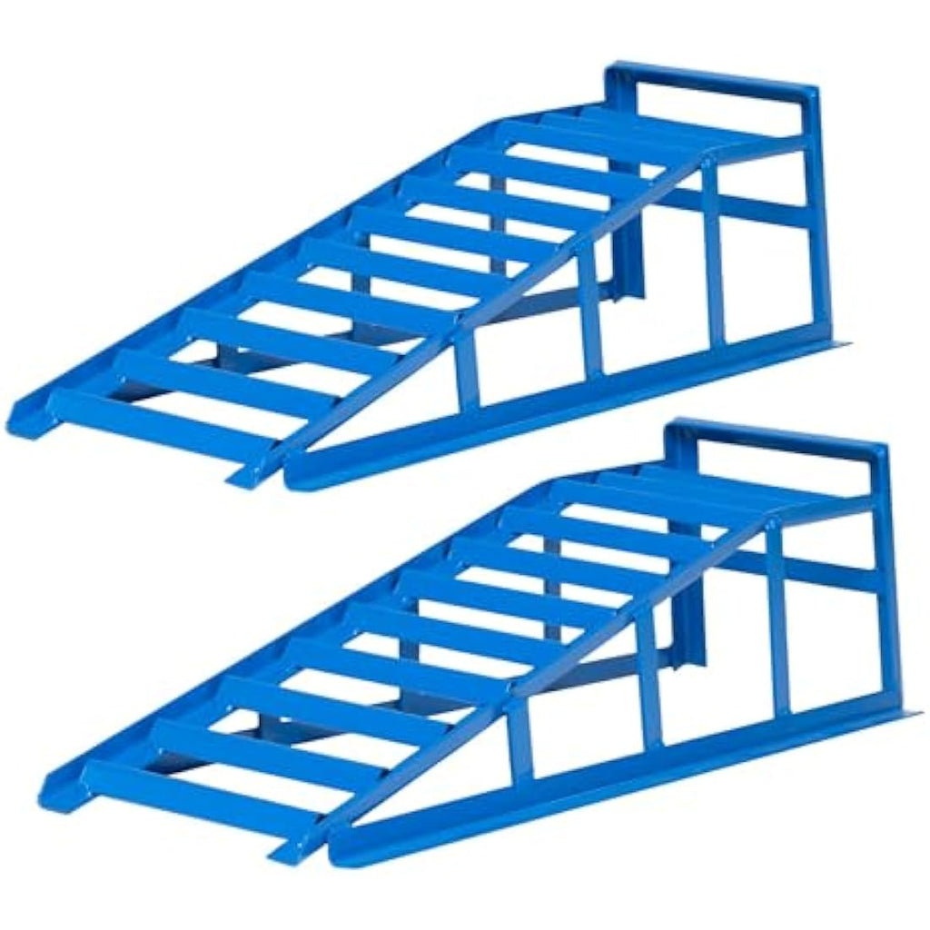 Cartrend Heavy Duty Car Access Ramps – 1.6 Ton Capacity, Blue, 2-Pack