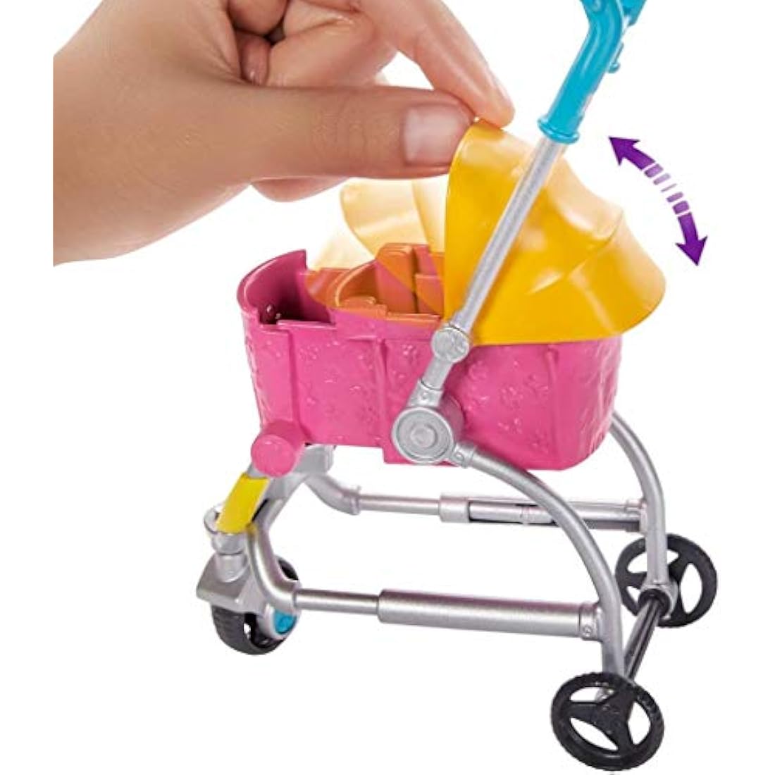 Barbie Stroll ‘n Play Pups Doll Playset with Puppy Accessories