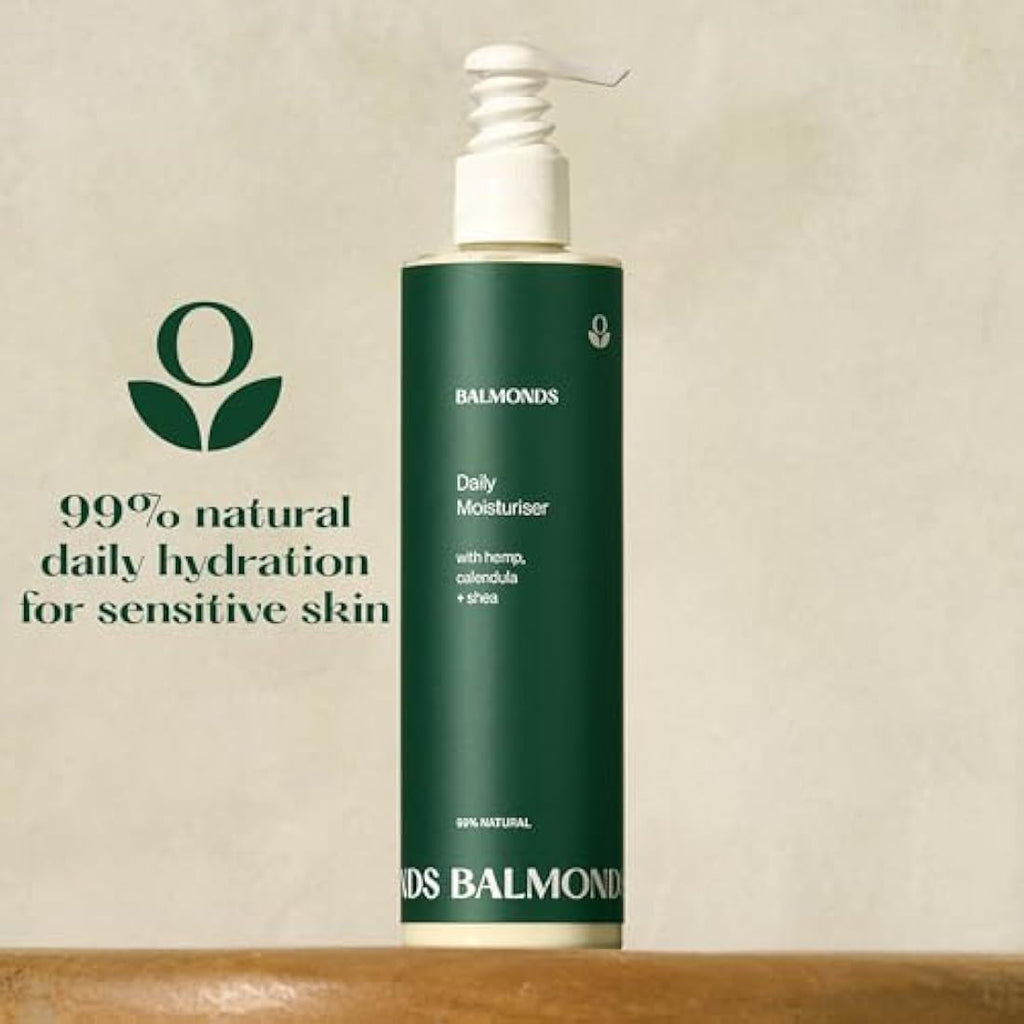 Balmonds Daily Moisturising Cream | Natural Hemp & Shea for Dry Skin | 300ml