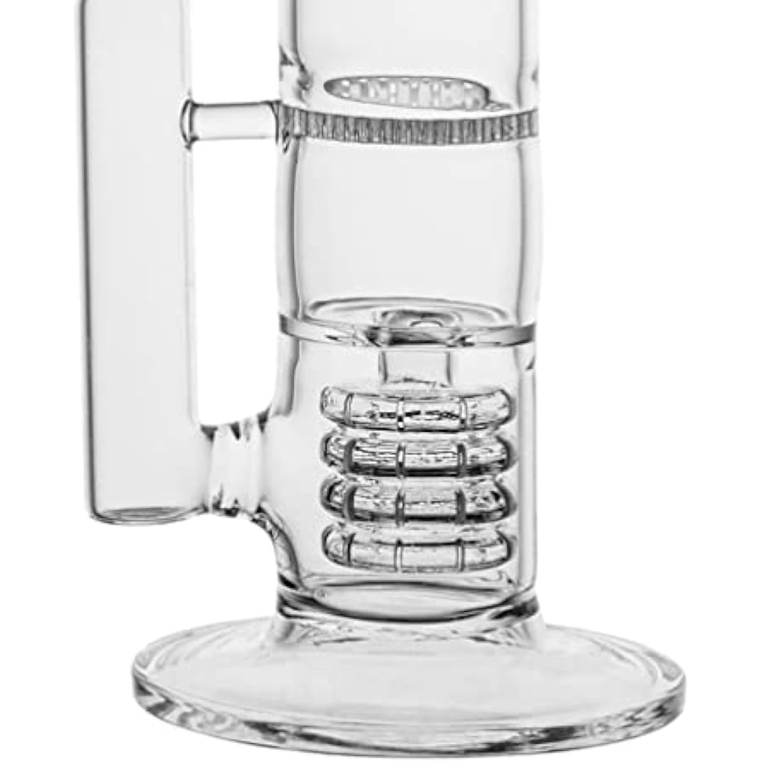 17" Glass Bong | Triple Honeycomb Perc Water Pipe - Clear