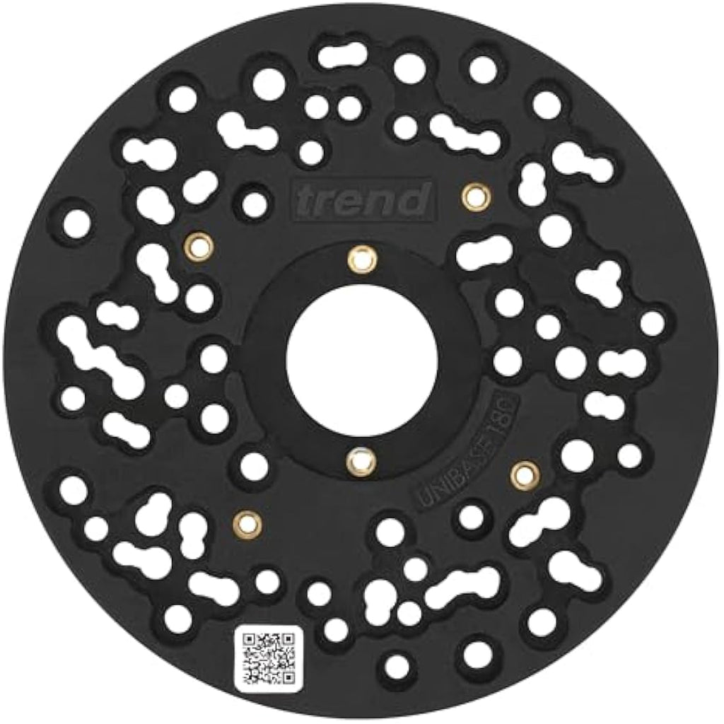 Trend UNIBASE/180 Universal Plunge Router Sub-Base – 180mm Precision Base