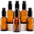 Amber Glass Fine Mist Spray Bottles for Essential Oils – 6 Pack