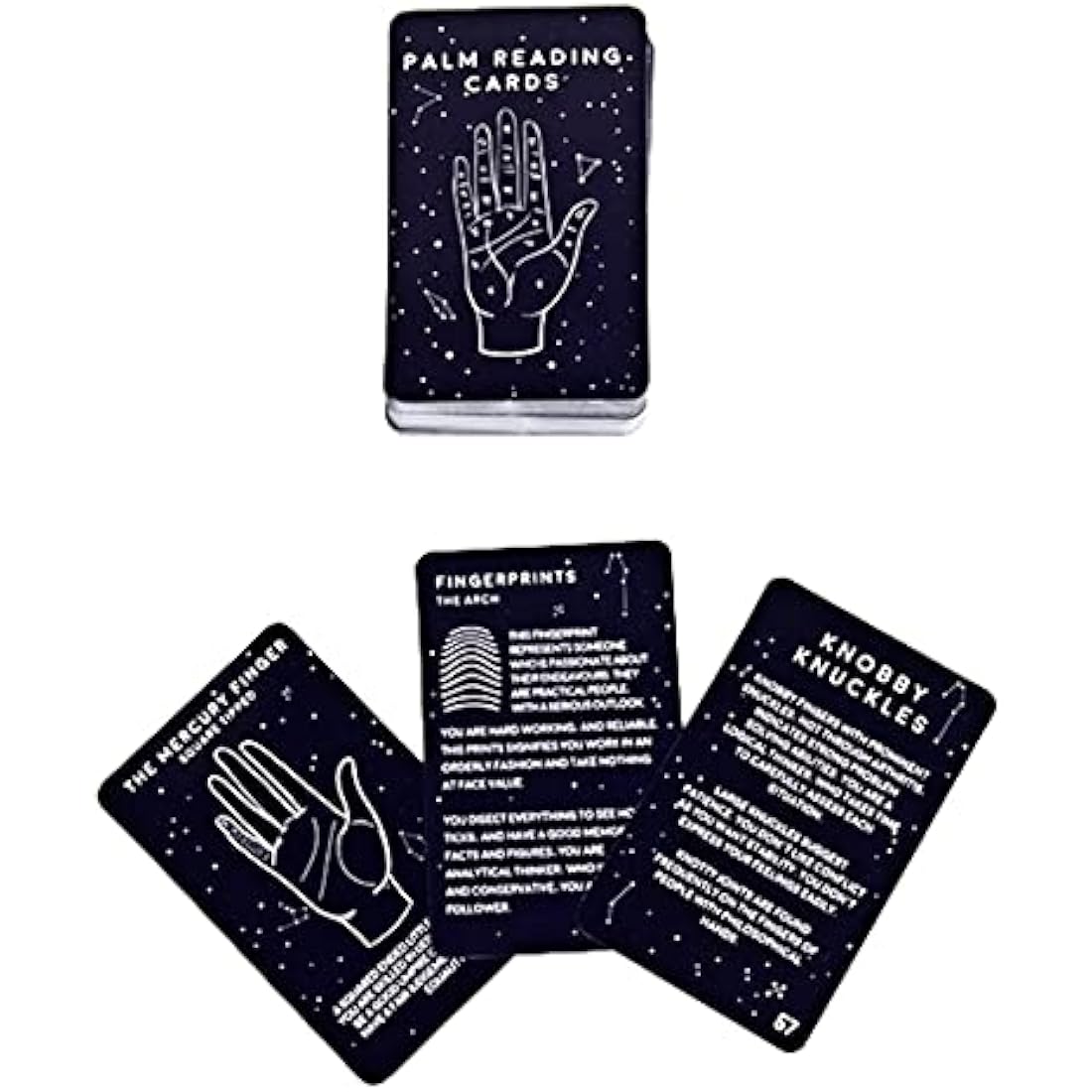Gift Republic Palm Reading Cards – 100 Piece Palmistry Learning Set