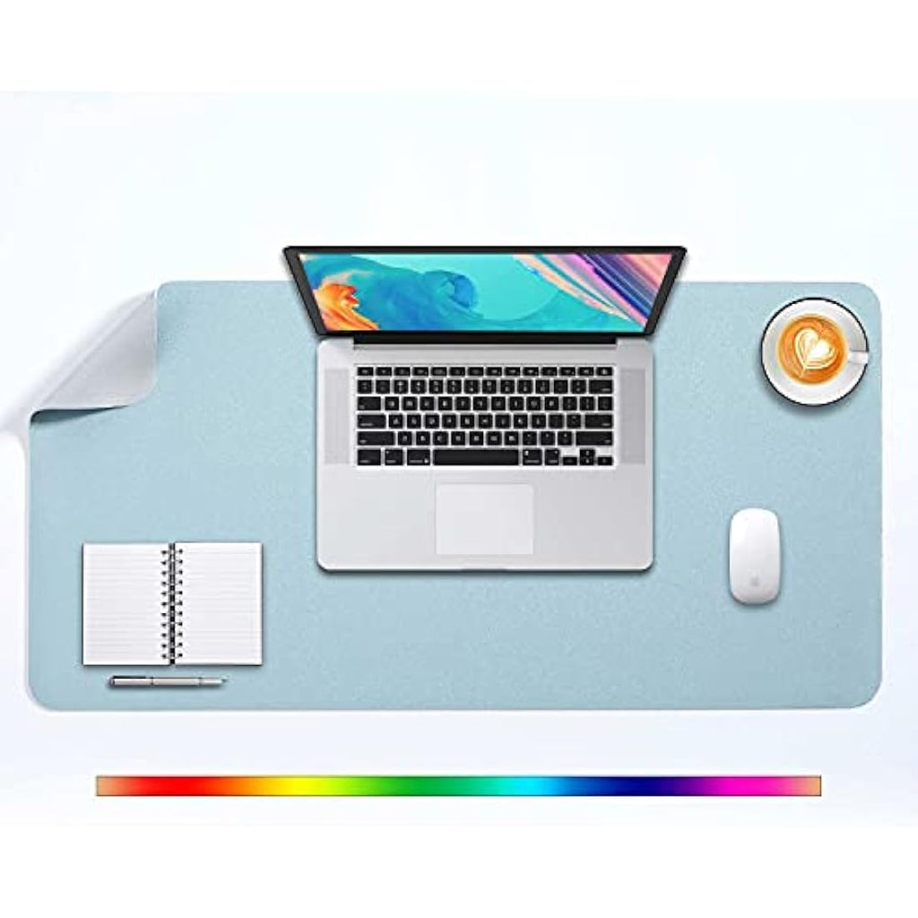 DOBAOJIA Dual-Side PU Leather Desk Pad - X-Large Waterproof Mouse Mat