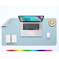 DOBAOJIA Dual-Side PU Leather Desk Pad - X-Large Waterproof Mouse Mat
