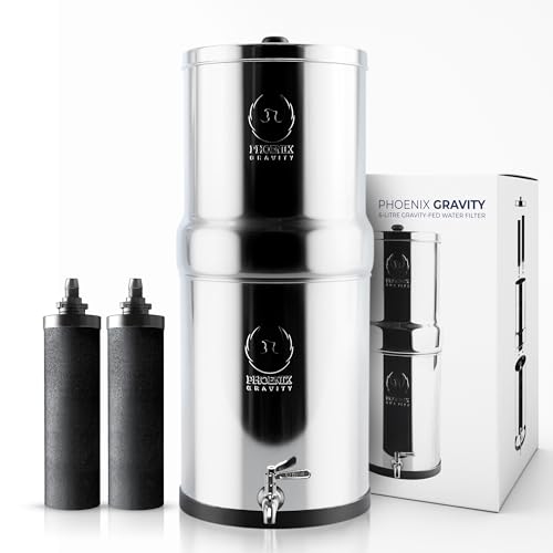 Phoenix Gravity 6L Stainless Steel Water Filter System | NSF Certified