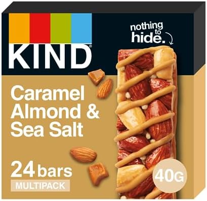 KIND Caramel Almond & Sea Salt Gluten Free Nut Bars - 24 x 40g