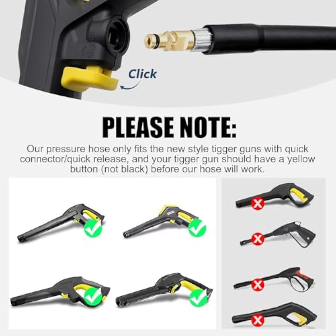 OHAYORI 15M High Pressure Washer Hose for Karcher K2-K7 | M22 Connector