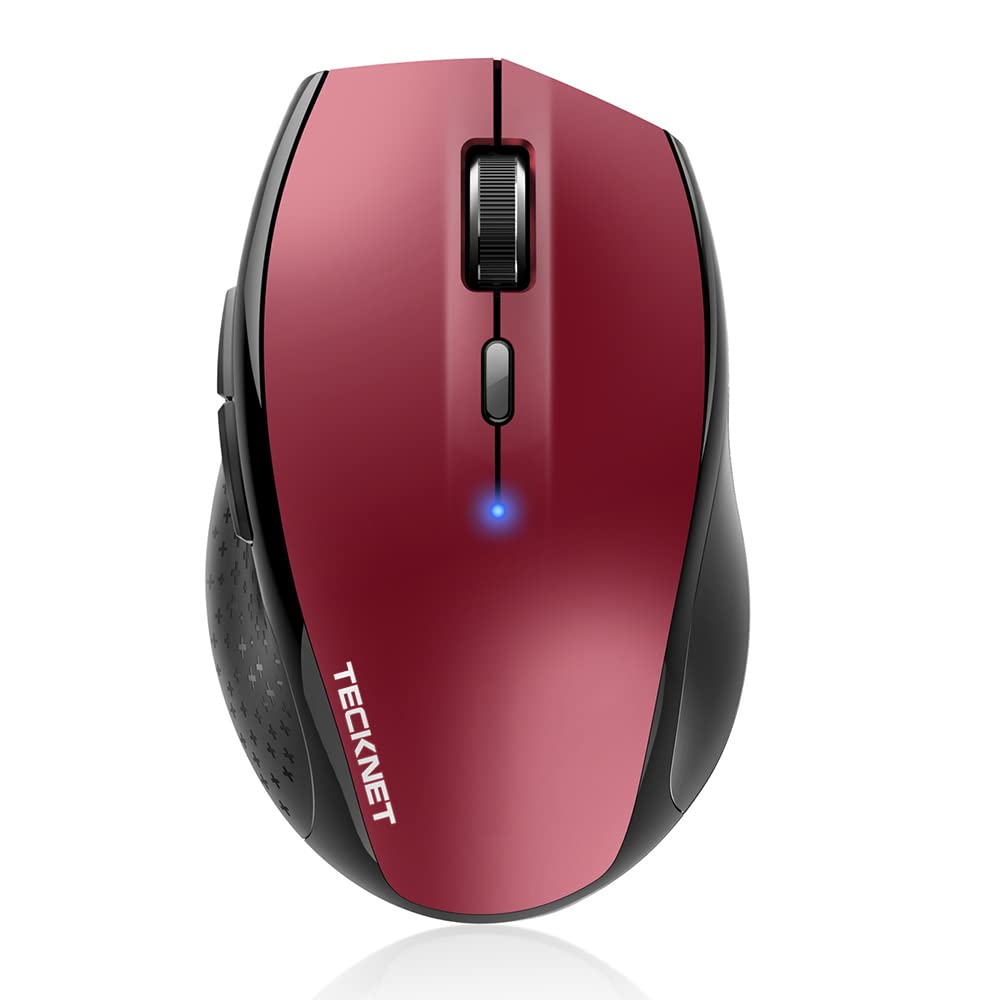TECKNET Bluetooth Mouse – 4800 DPI Ergonomic Wireless Mouse for Laptop