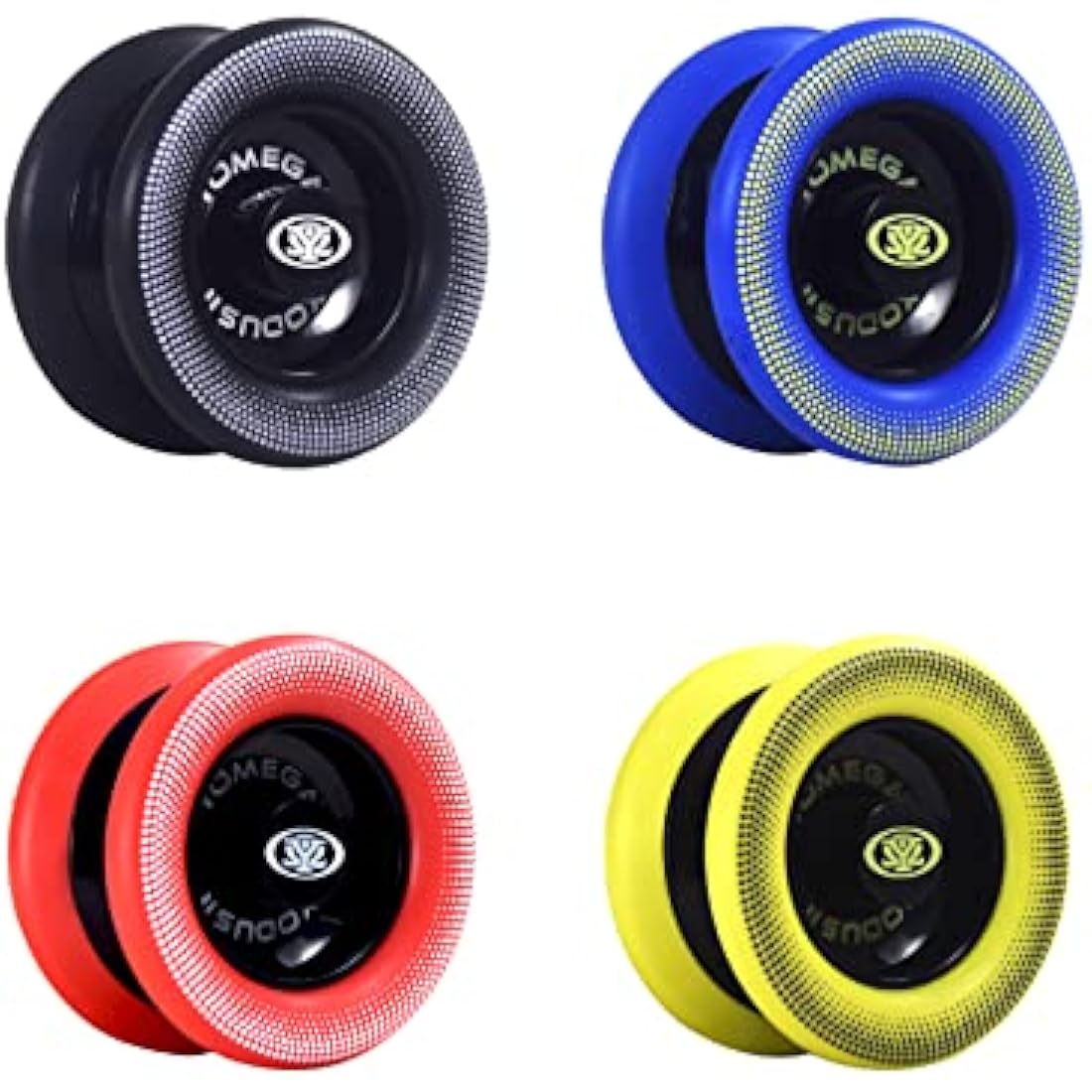 Yomega Xodus II Responsive YoYo – Wing Shape with Rubber Rims, Black Red