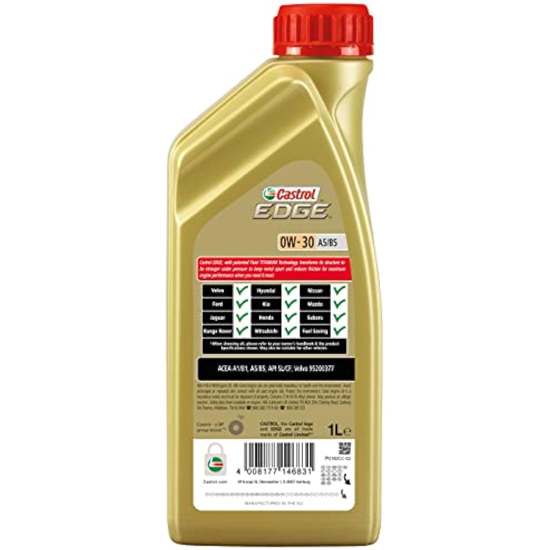 Castrol EDGE 0W-30 A5/B5 Full Synthetic Engine Oil - 1L Bottle