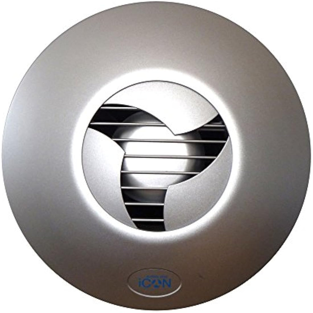 Airflow iCON 15 Extractor Fan Cover – Elegant Silver Designer Style