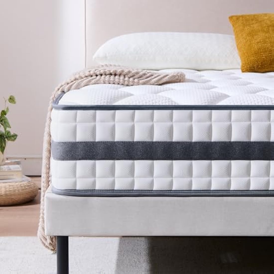 Twirest Hybrid Memory Foam Mattress - 7-Zone Support - 90x190x25cm