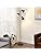 EDISHINE Industrial Floor Lamp – 3-Light Adjustable Standing Lamp, Black
