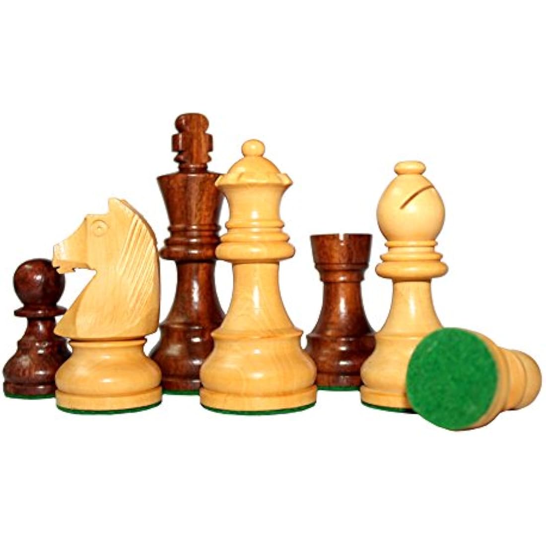 21" Acacia Wood Chess Set | Collectible Wooden Board Game