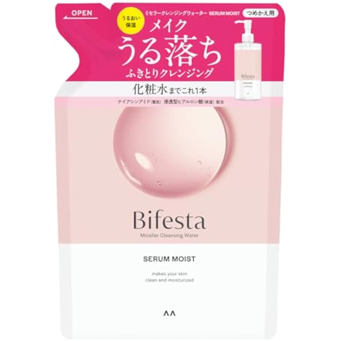 Bifesta Micellar Cleansing Water Moist Refill – Oil-Free Toner 360ml