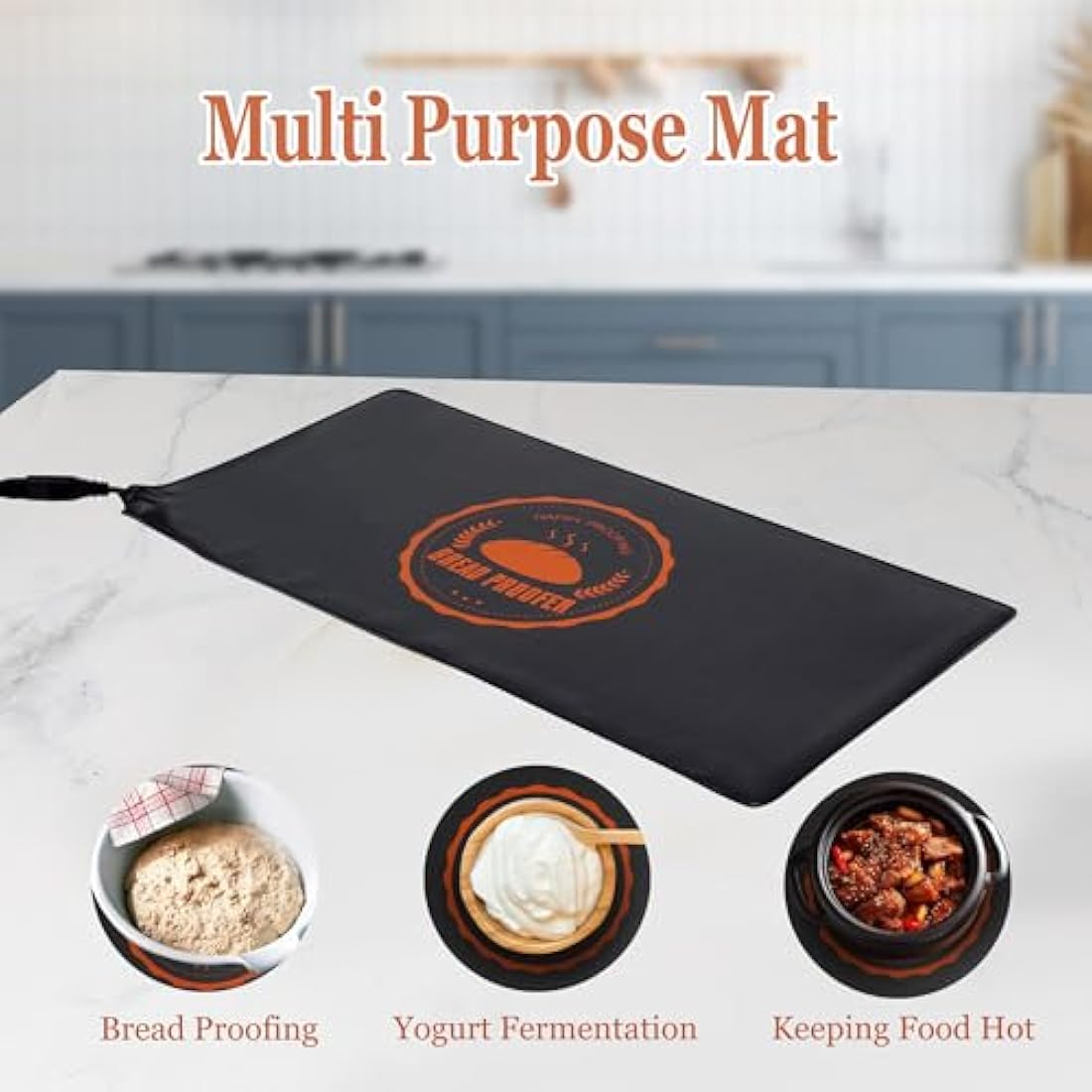 Bourske Bread Proofer Warming Mat | Adjustable Temperature Dough Warmer