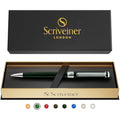 Scriveiner Luxury Ballpoint Pen – British Racing Green & Chrome