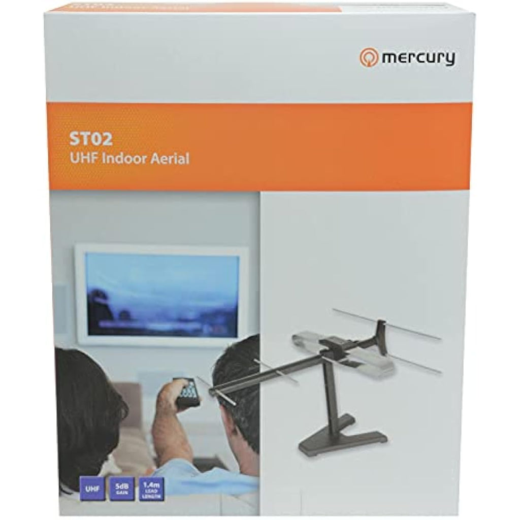 Mercury Indoor Digital TV Aerial – HD Television Signal Booster Antenna