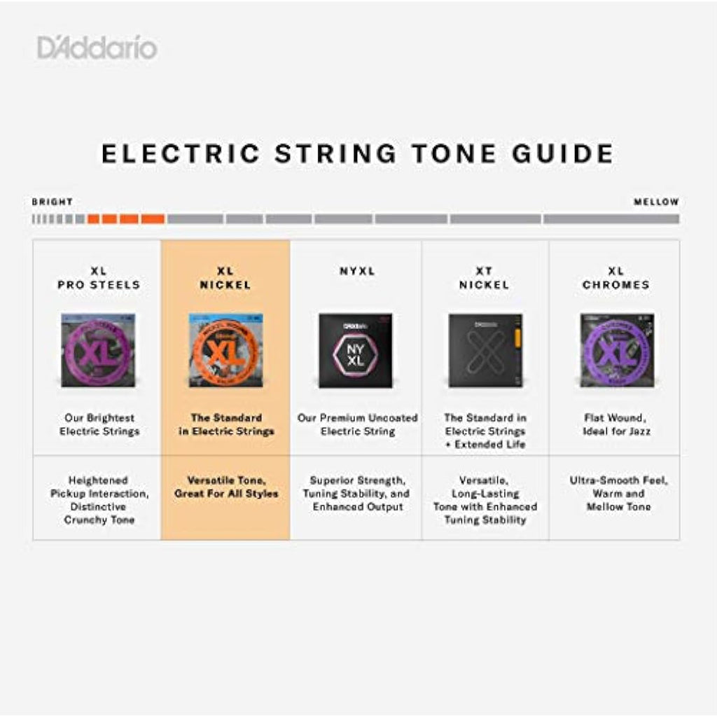 D'Addario EXL170 XL Nickel Bass Guitar Strings | Regular Light 45-100