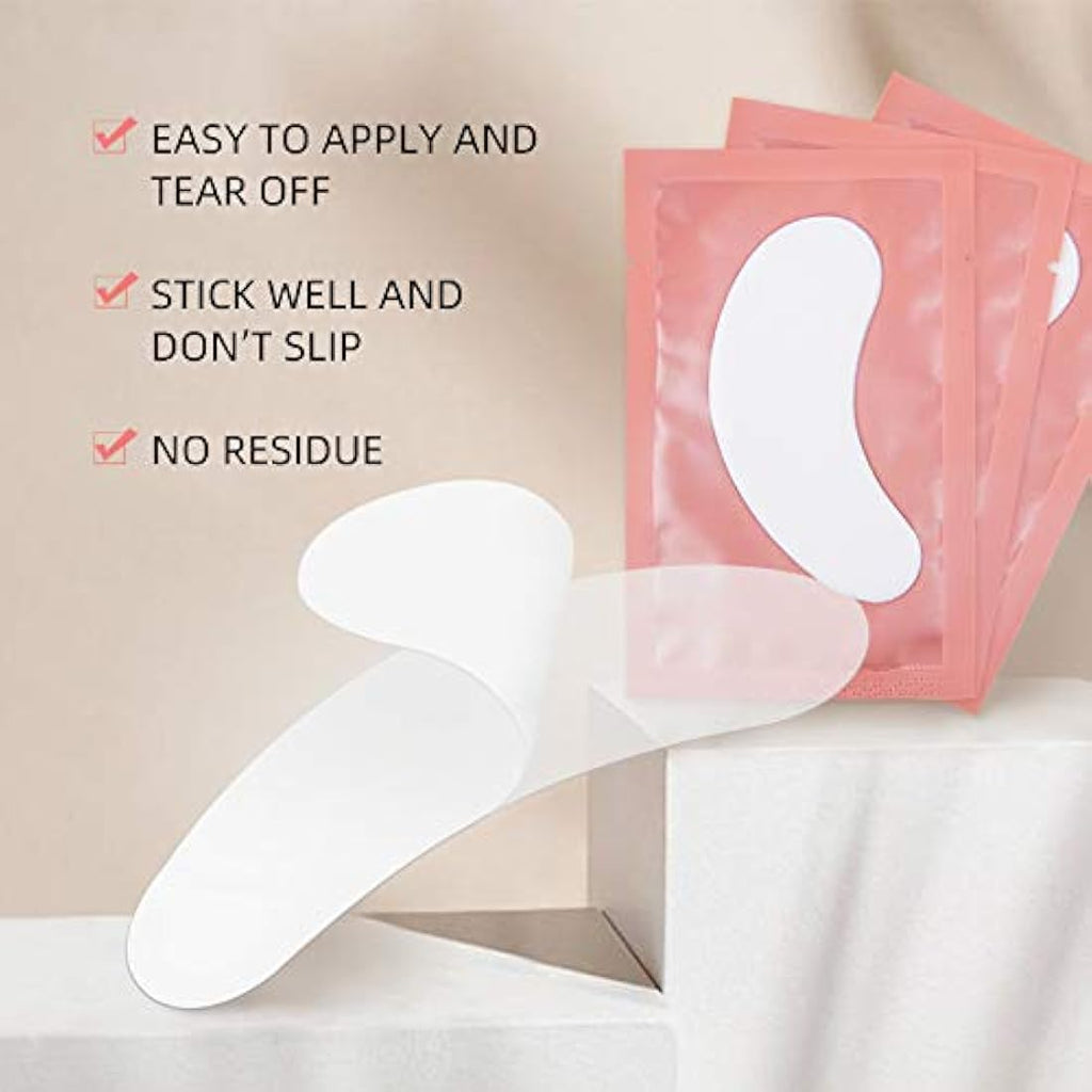 Pink Hydrogel Eye Pads for Eyelash Extensions - 250 Pairs