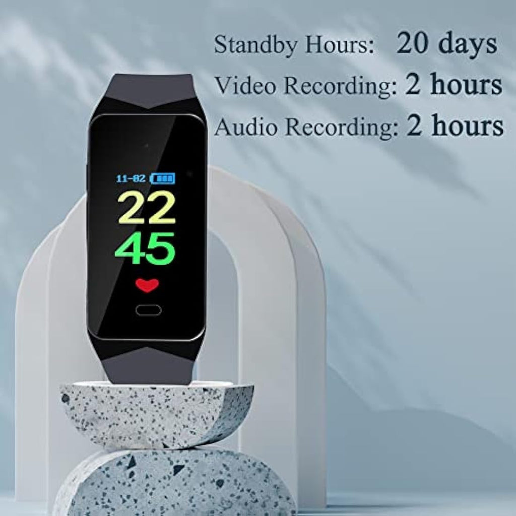 OTADUG 1080P Spy Camera Fitness Tracker | Hidden Wearable Watch with 32GB