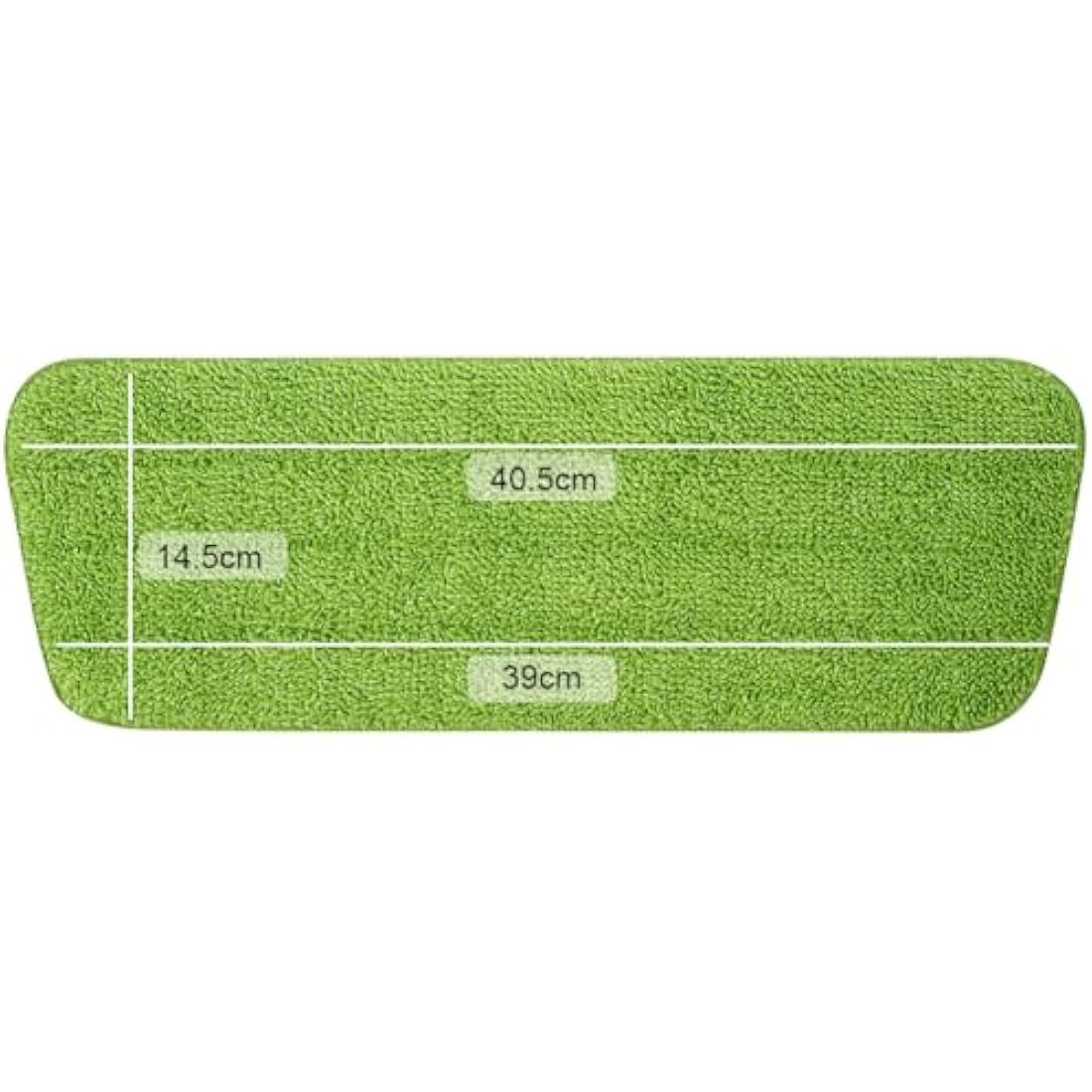 Vicloon Microfiber Mop Pads - 6 Pack Washable Spray Mop Refills, Green