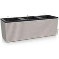 Lechuza Trio Cottage 30 Self-Watering Planter - Sandy Brown Wicker