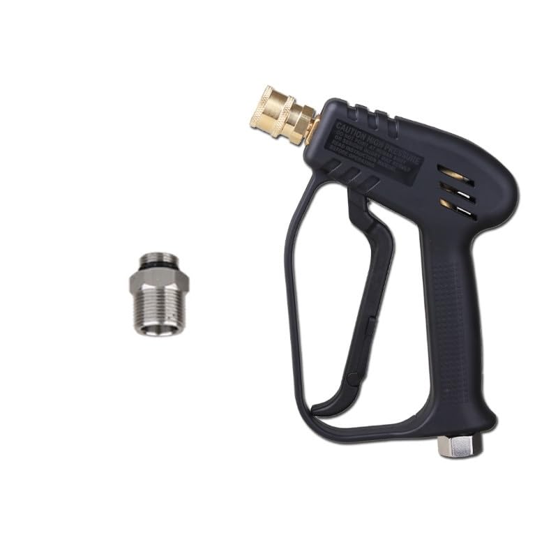YUET High Pressure Washer Gun with 360 Swivel, M22-14mm & 5 Nozzle Tips