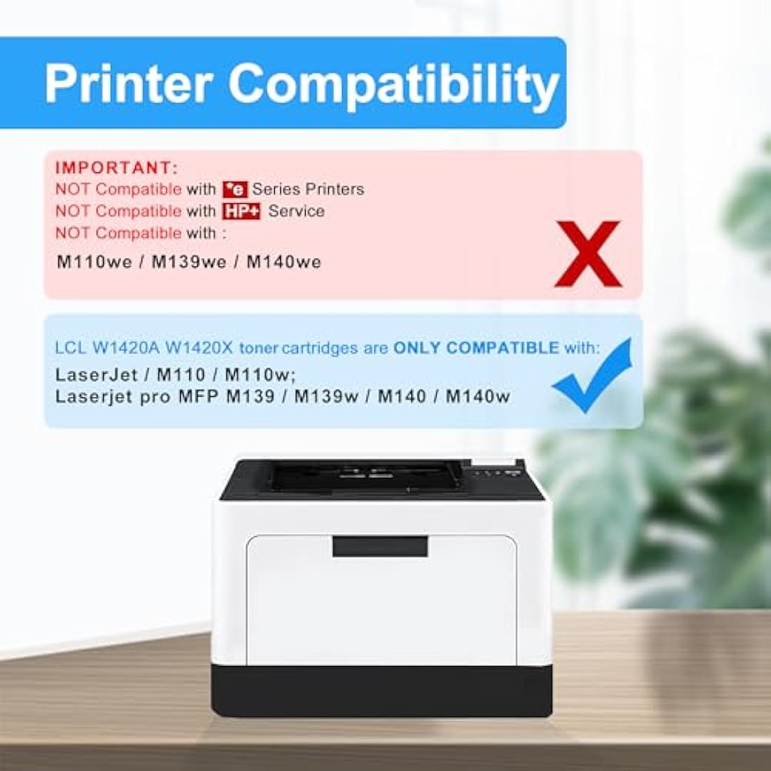 LCL 142X Black Toner Cartridge for HP LaserJet M110 M139 M140 | with Chip