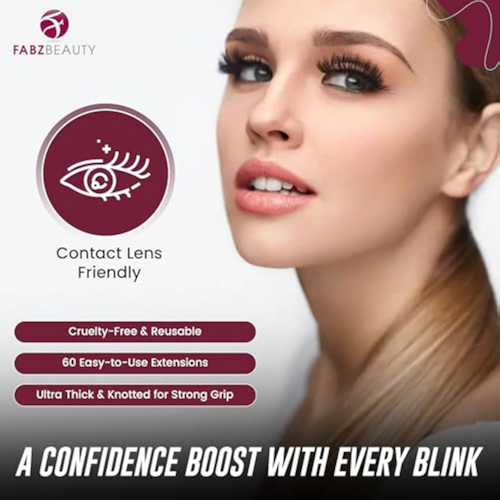 Cluster Eyelashes – Ultra Thick Cat Eye DIY Extensions