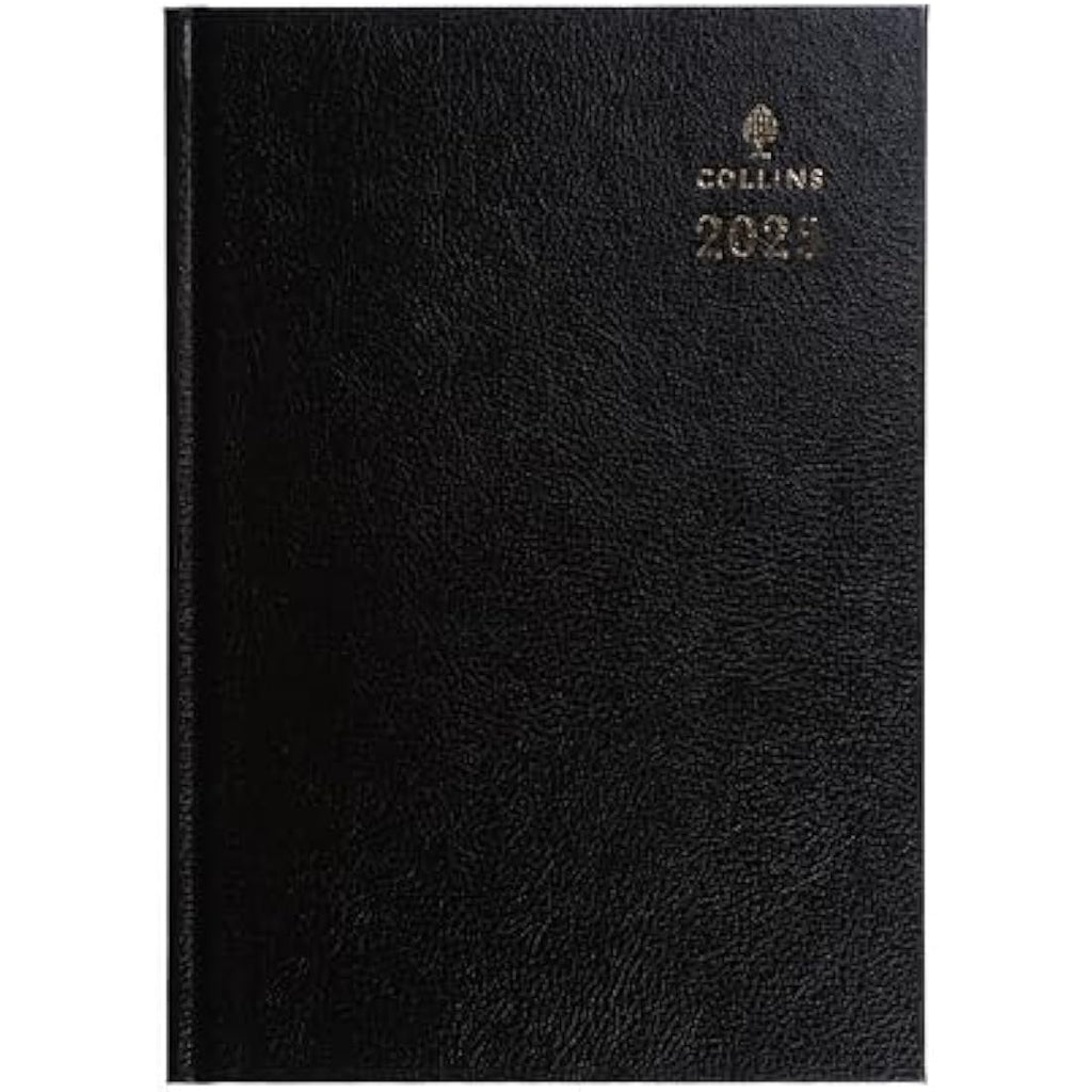 Collins 2025 A4 Business Diary | Two Pages to a Day Leathergrain Planner