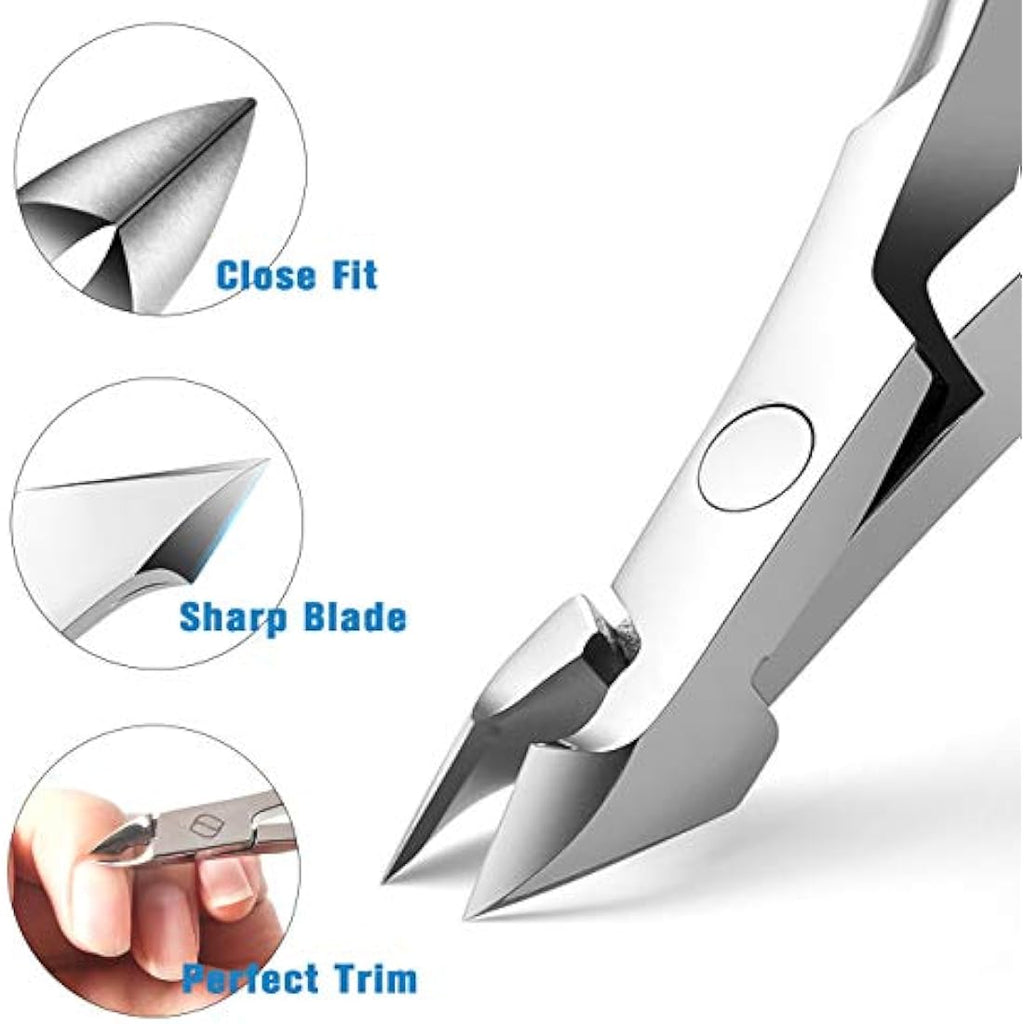 FERYES Cuticle Nipper - Surgical Grade Stainless Steel Manicure Tool, 5mm Jaw