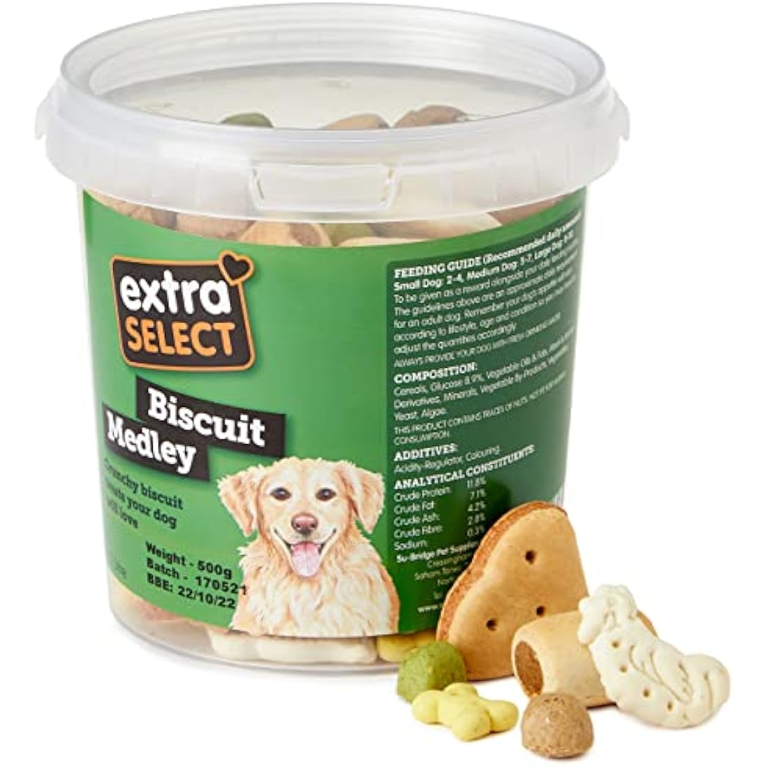 Extra Select Biscuit Medley Dog Treats – Dental & Training Mix, 450g