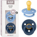 BIBS Colour Pacifier 2-Pack | Natural Rubber Latex Size 2 | Blue
