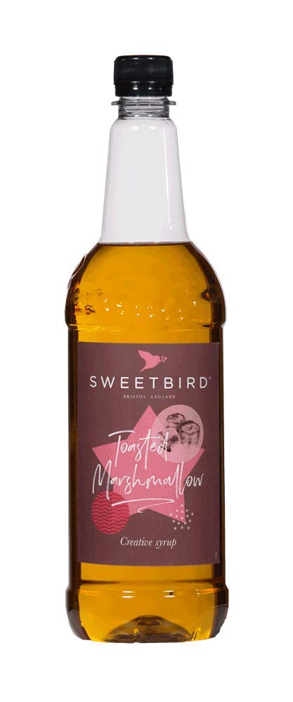 Sweetbird Toasted Marshmallow Syrup – 1 Litre Vegan Coffee Flavoring
