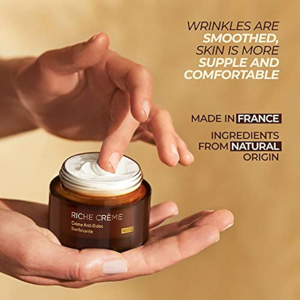 Yves Rocher Riche Crème Anti-Wrinkle Night Cream for Mature Skin - 50ml